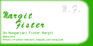 margit fister business card